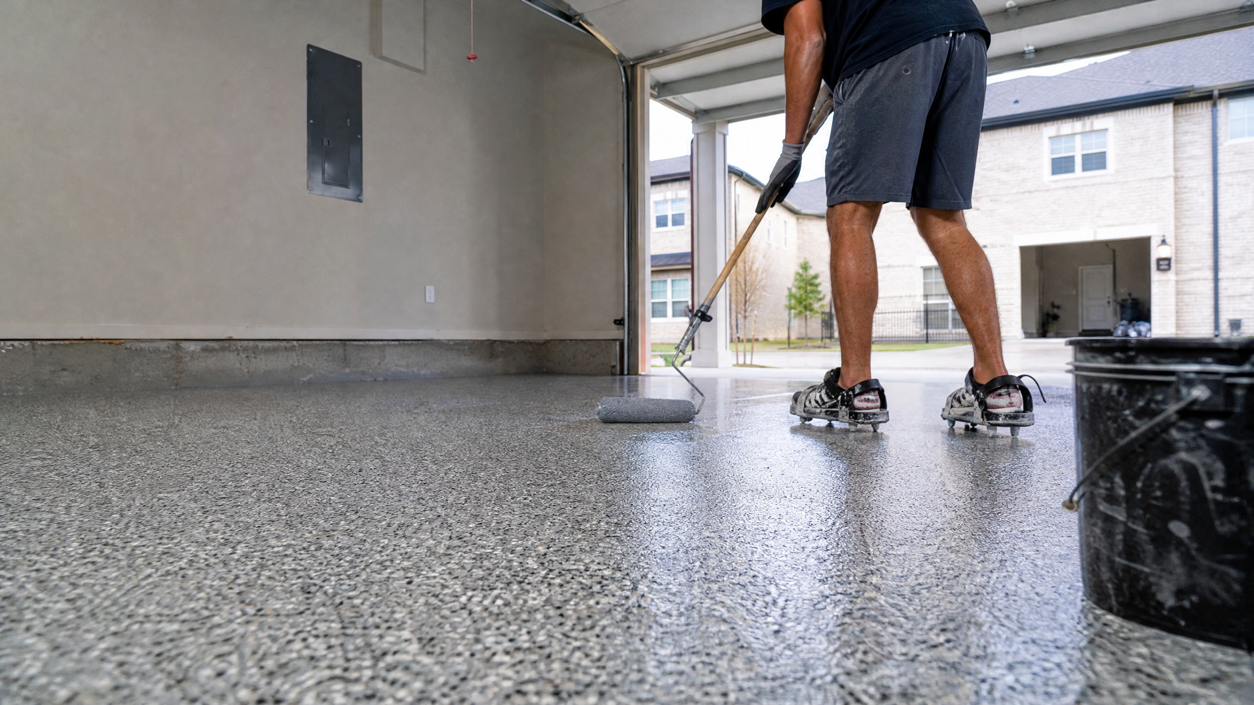 Garage Floor Coatings services for residential properties in Sumter County, SC — professional installation