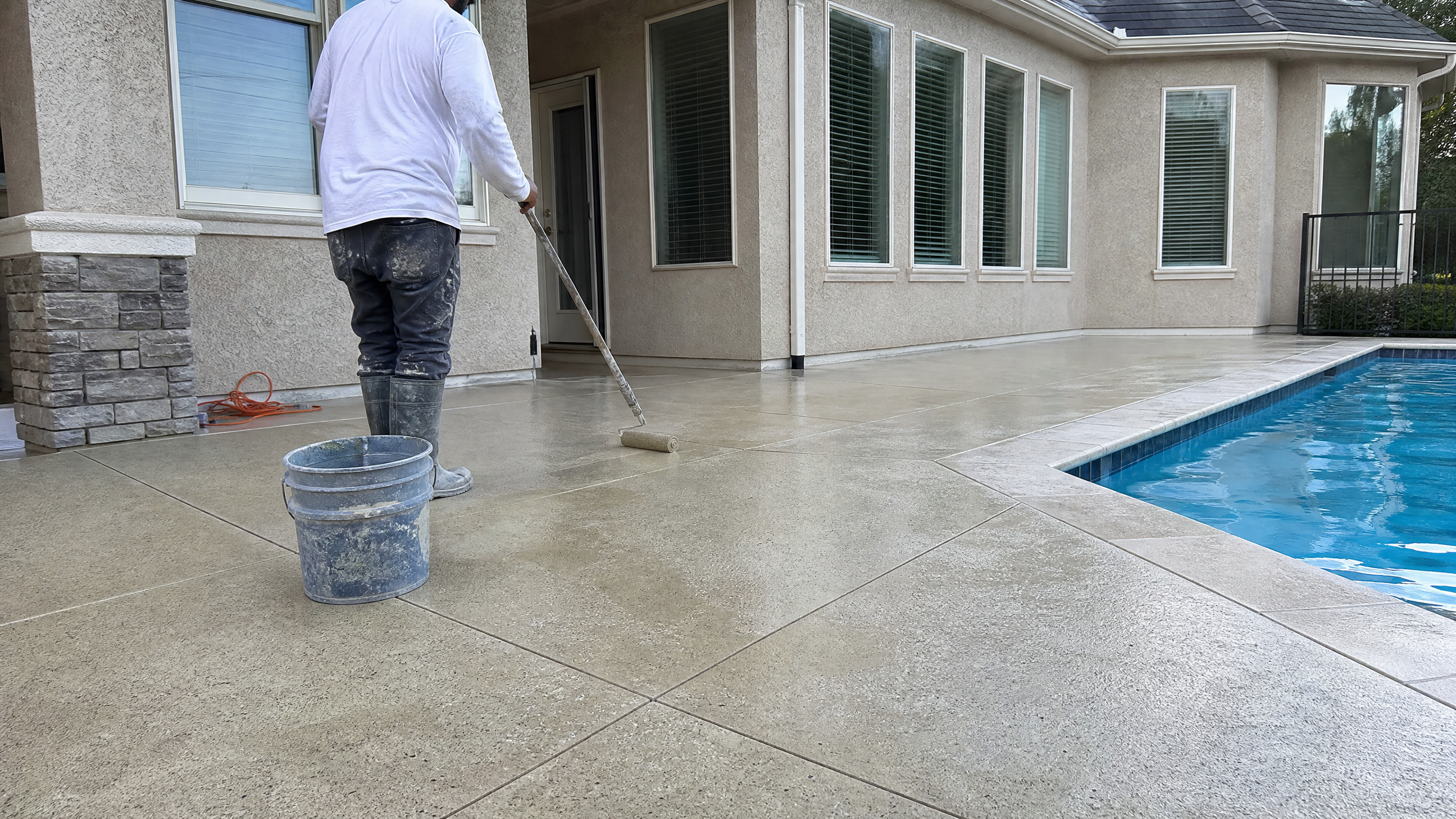Patio, Pool Deck & Outdoor Coatings services for residential properties in Sumter County, SC — professional installation
